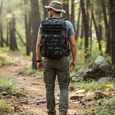 Sac à dos de voyage : bretelles rembourrées et panneau dorsal structuré 