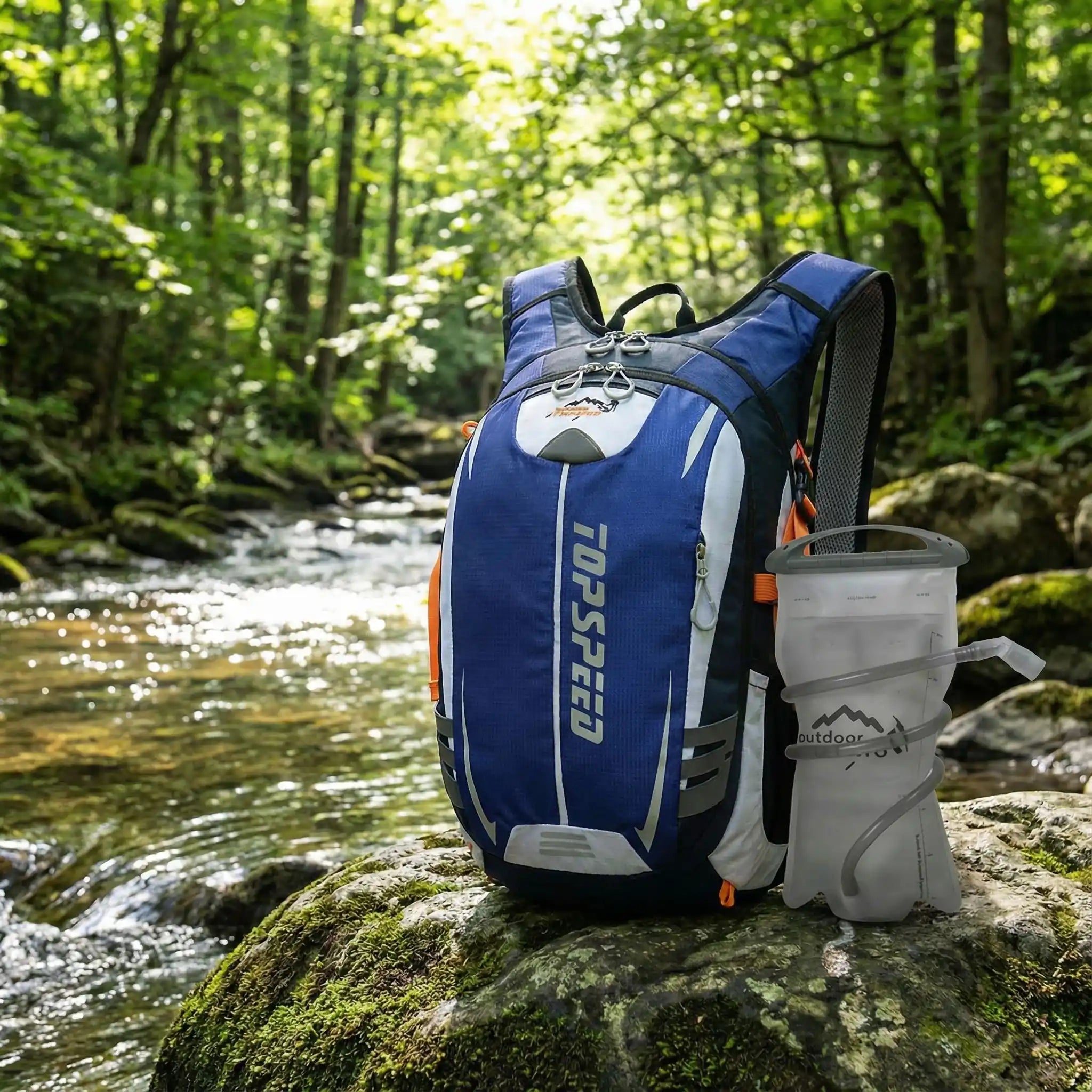 sac à dos femme sac sur un rocher